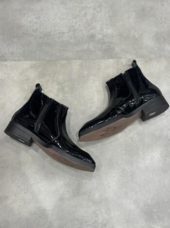 Glossy Ankle Boots
